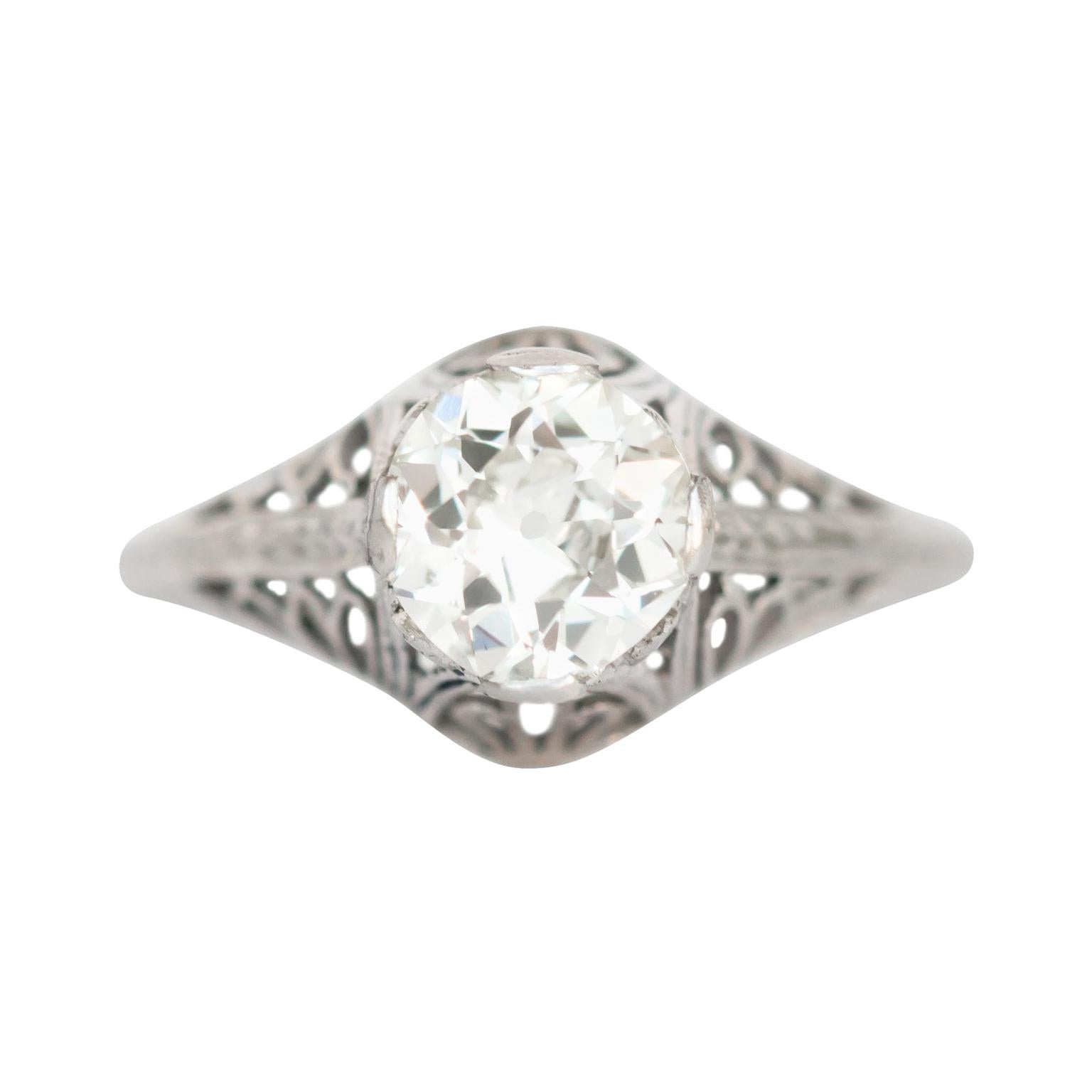 1.05 Carat Diamond Platinum Engagement Ring