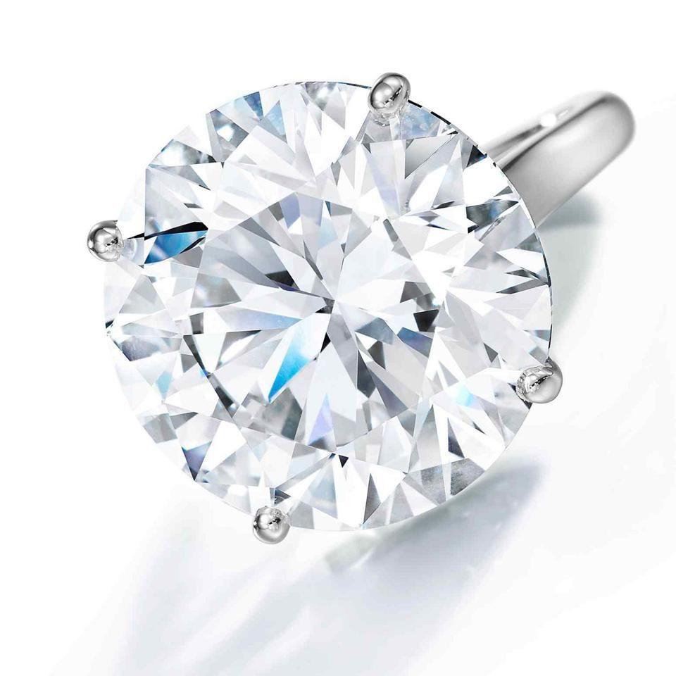 10,5-Karat G VS Runder Diamantring  GIA zertifiziert  Zeitlose Brillanz f im Angebot 4