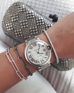 Diamante Tanisa Nahata 1.05ct. Brazalete de oro blanco de 18 quilates.