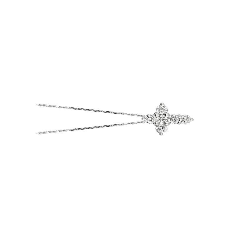 1.05 Carat Natural Diamond Cross Pendant Necklace 14K White Gold G SI 18'' chain

100% Natural Diamonds, Not Enhanced in any way Round Cut Diamond Necklace
1.05CT
G-H
SI
14K White Gold Prong style 3.70 gram
5/8 inch in length, 7/16 inch in width
6
