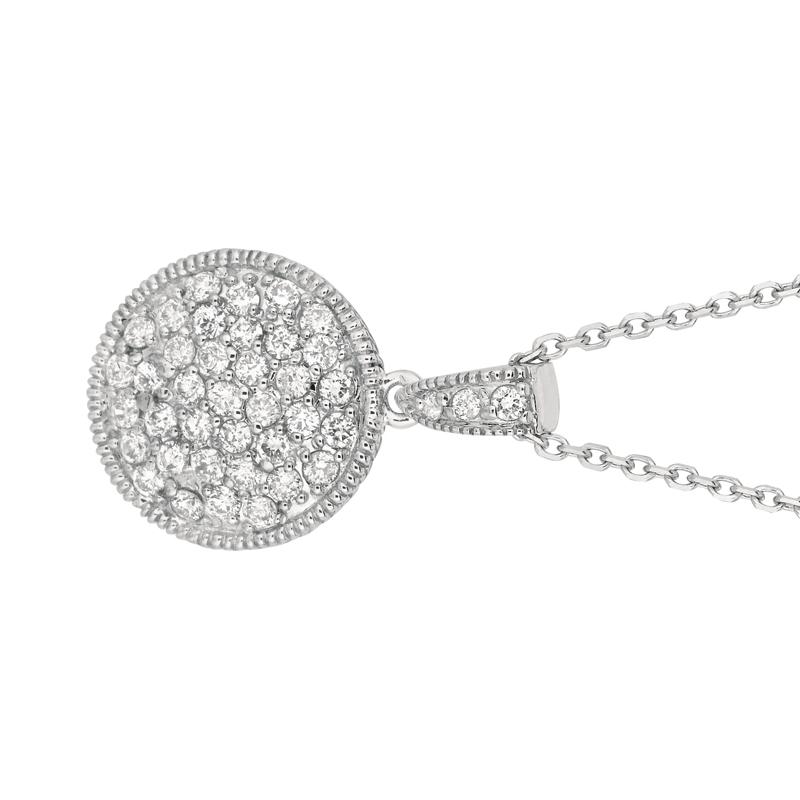 1.05 Carat Natural Diamond Necklace 14K White Gold G SI 18 inches chain

100% Natural Diamonds, Not Enhanced in any way Round Cut Diamond Necklace
1.05CT
G-H
SI
15/16 inch in height, 5/8 inch in width
14K White Gold Prong style 5.6 grams
40