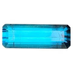 1.05 Carat Natural Loose Blue Tourmaline Emerald Cut Afghan Gemstone