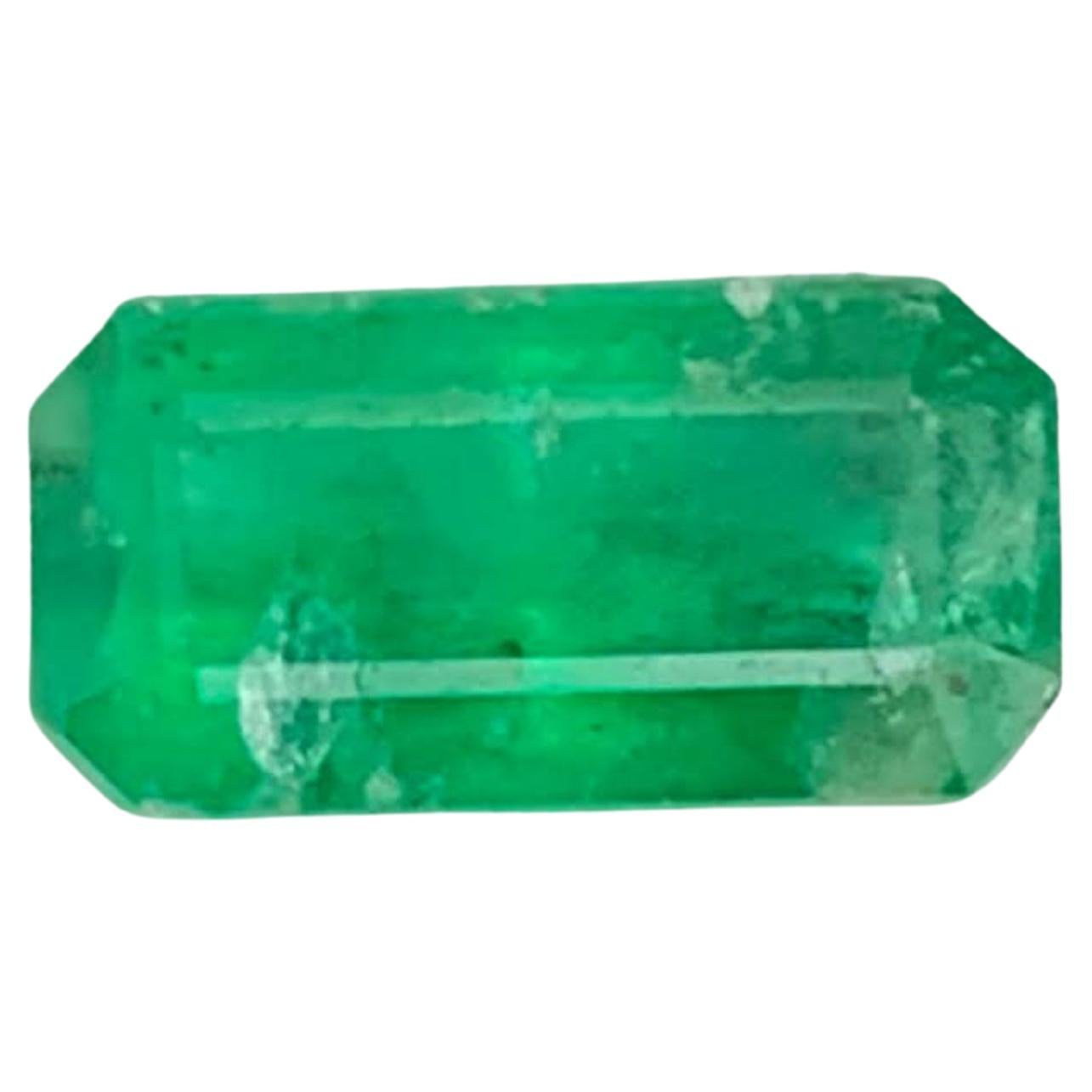 1.05 Carat Natural Loose Green Emerald Stone Cut Emerald Pakistani Gemstone