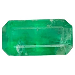 1.05 Carat Natural Loose Green Emerald Stone Cut Emerald Pakistani Gemstone
