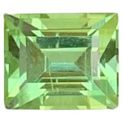 1.05 Carat Natural Loose Mint Green Tourmaline Baguette Cut Afghan Gemstone (pierre précieuse afghane)
