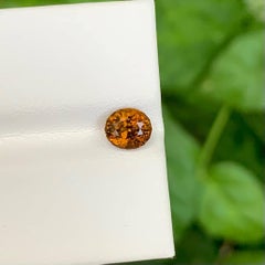 1.05 Carat Natural Loose Orange Brown Mali Garnet Stone Oval Cut Gemstone
