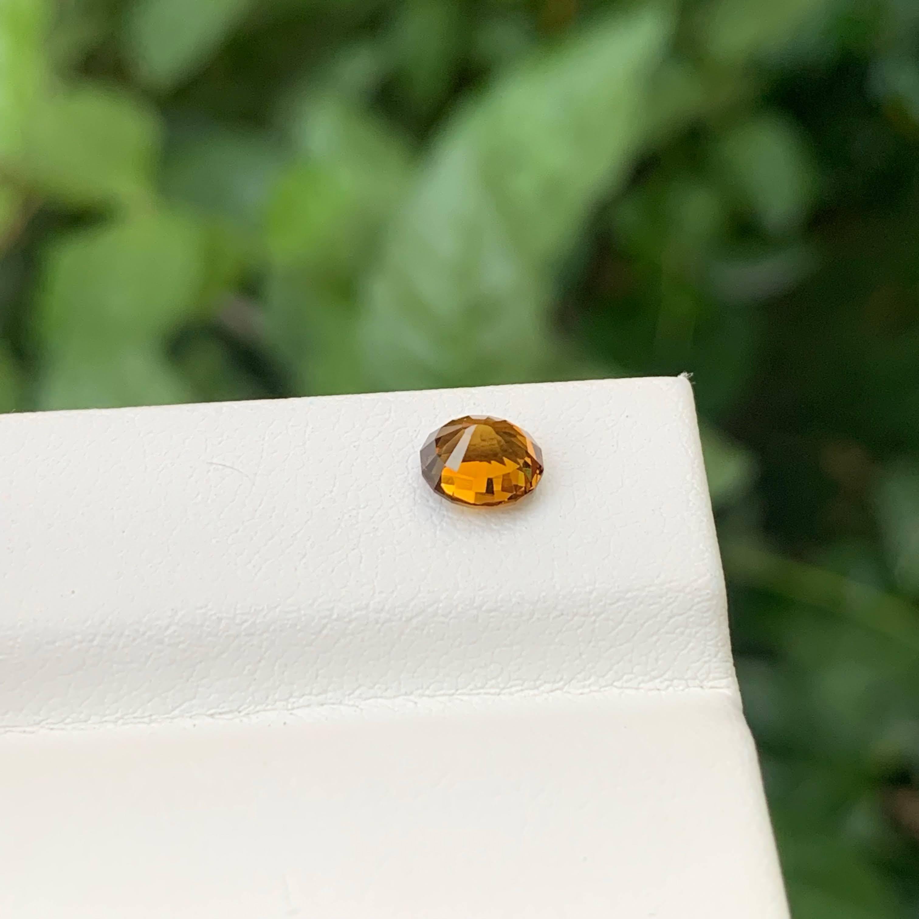 Taille ovale 1.05 Carat Natural Loose Orange Brown Mali Garnet Stone Oval Cut Gemstone (pierre précieuse de taille ovale) en vente