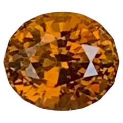 1.05 Carat Natural Loose Orange Brown Mali Garnet Stone Oval Cut Gemstone