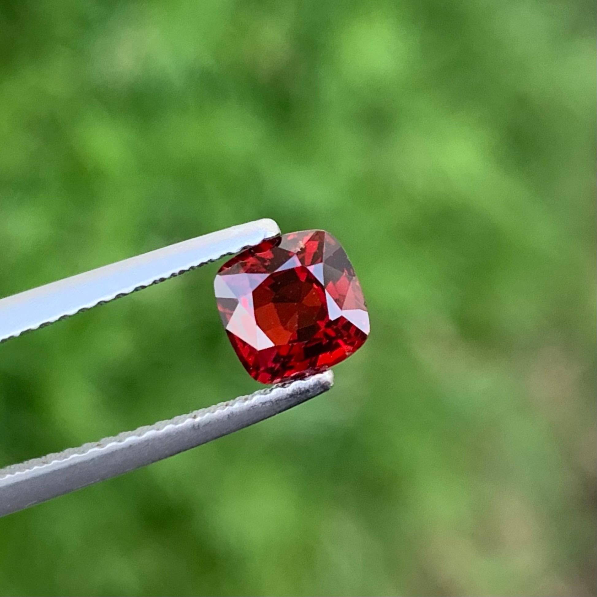 Arts and Crafts 1.05 Carat Natural Loose Red Spinel Ring Gem From Myanmar Mine For Sale