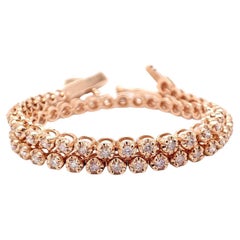 *No Reserve Price* 1.05 Carat Natural Pink Diamond Tennis Bracelet