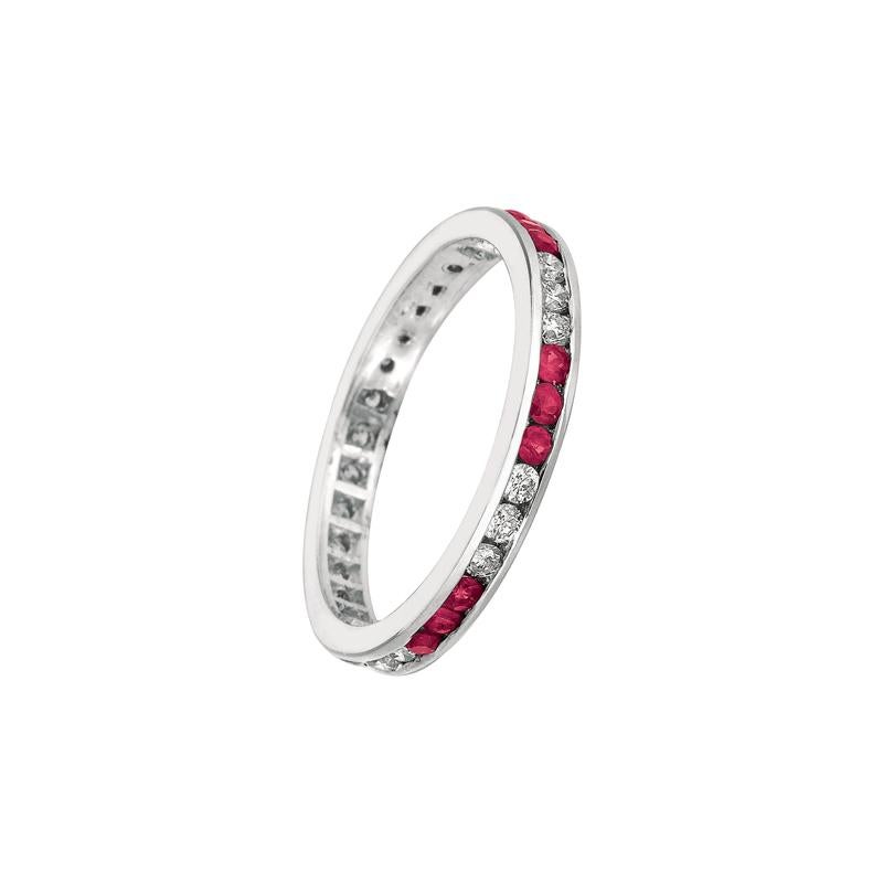1.05 Carat Natural Diamond and Ruby Eternity Ring Band G SI 14K White Gold

100% Natural Diamonds and Rubies
1.05CTW
G-H
SI
14K White Gold Channel set style, 2.10 grams
2 mm in width
Size 7
19 diamonds - 0.52ct, 15 rubies - 0.53ct

MM67WDR

ALL OUR