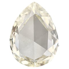 Diamant taille poire brillant de 1,05 carat certifié par le Gia, couleur M et pureté Vs2