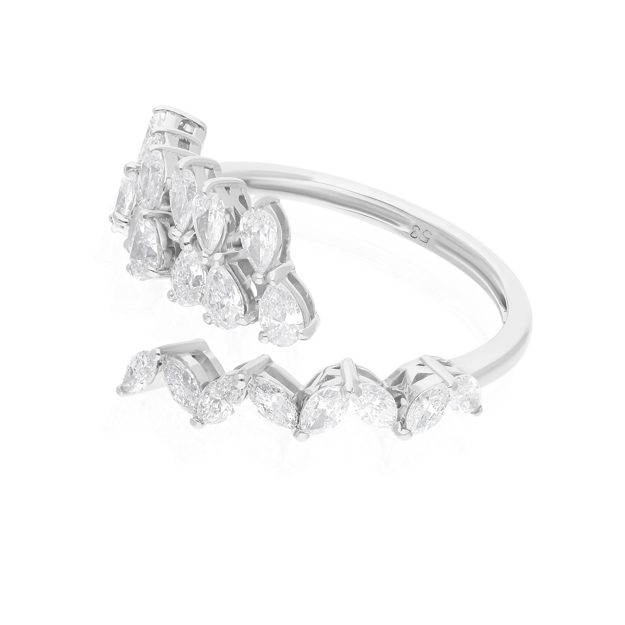 Dieser exquisite Ring ist aus 14-karätigem Gold gegossen und mit 1,05 Karat funkelnden Diamanten besetzt.

Der Ring hat die Größe 7 und kann auf Anfrage größer oder kleiner gemacht werden. FOLLOW SPECTRUM JEWELS Storefront, um die neueste