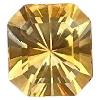 1.05 Carats Loose Citrine Stone Custom Precision Cut Natural Brazilian Gemstone For Sale