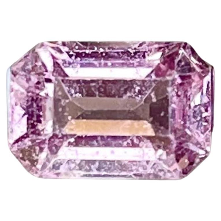 1.05 carats Pink Spinel Stone Emerald Cut Natural Gemstone from Burma