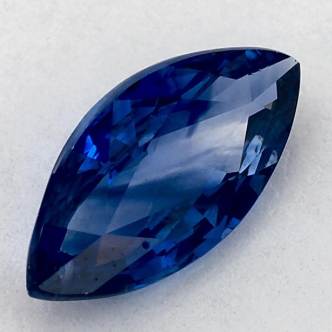 1.05 Karat Blauer Saphir Marquise Loser Edelstein (Marquiseschliff) im Angebot