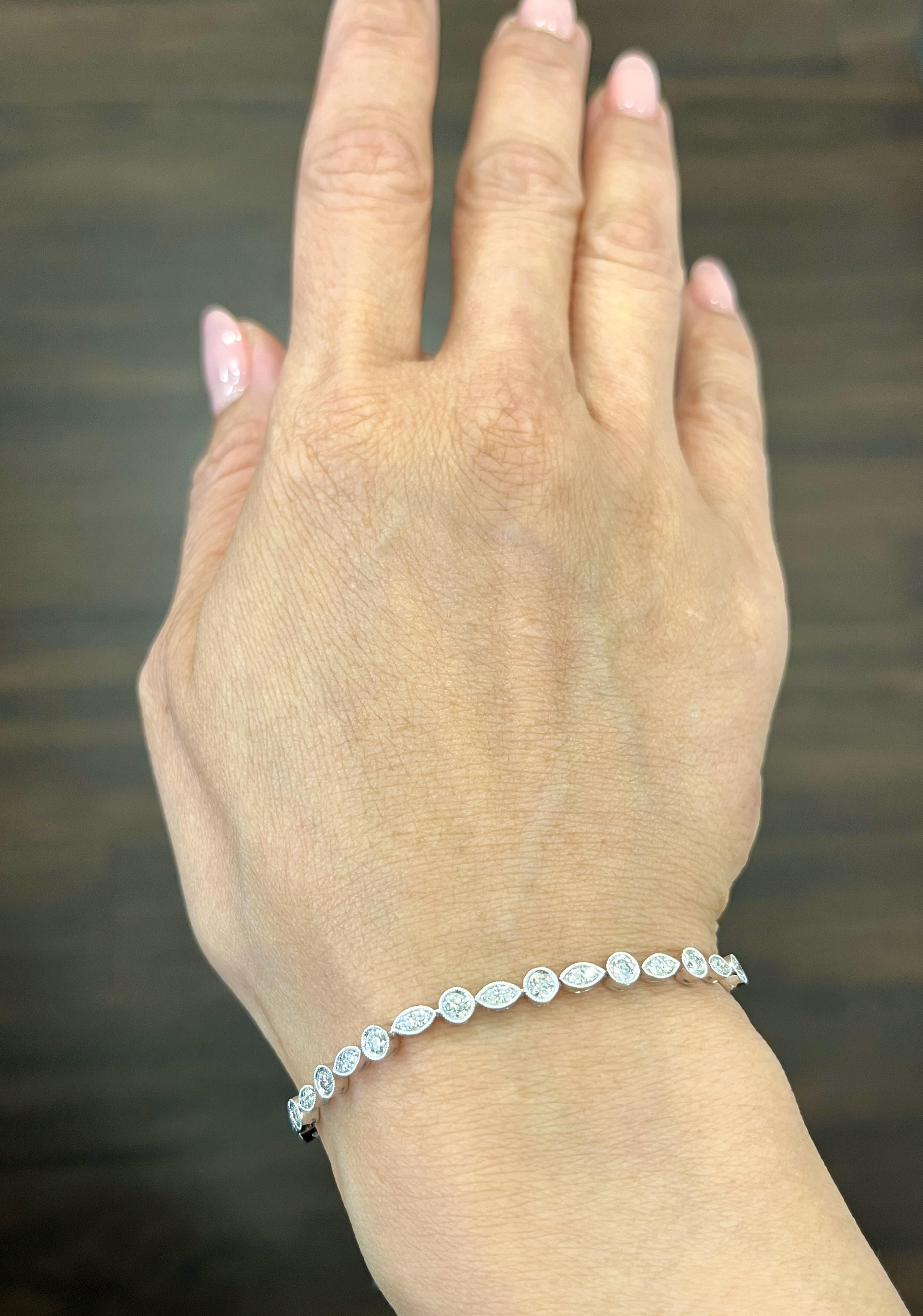 Bracciale con diamanti da 1,05 ct