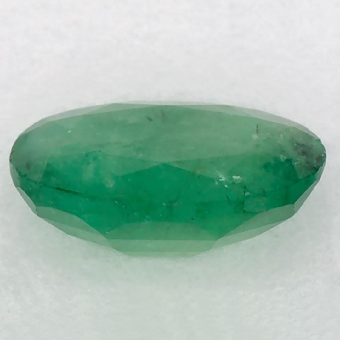 1.05 Karat Smaragd Oval Loser Edelstein im Zustand „Neu“ im Angebot in Fort Lee, NJ