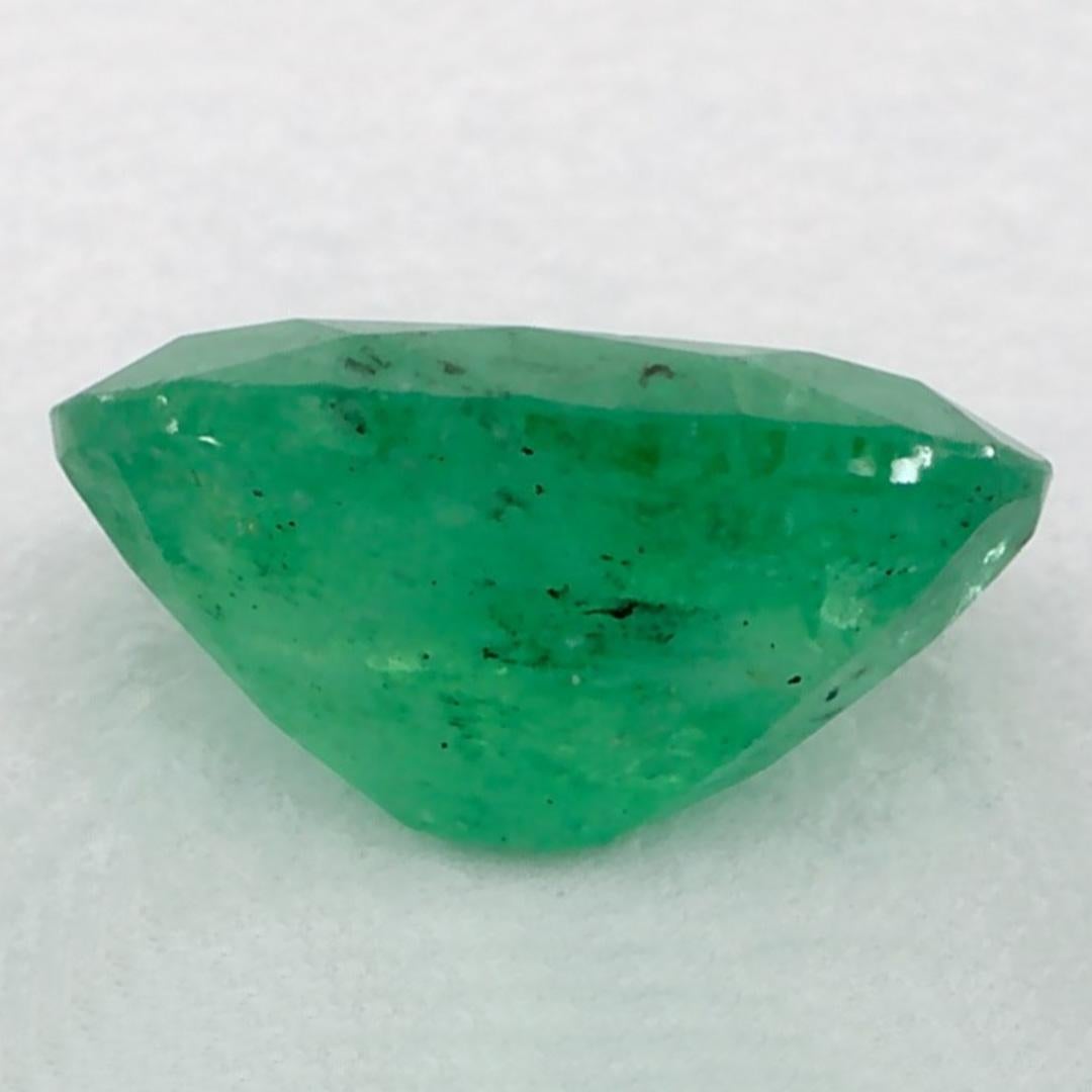 1.05 Karat Smaragd Oval Loser Edelstein im Zustand „Neu“ im Angebot in Fort Lee, NJ