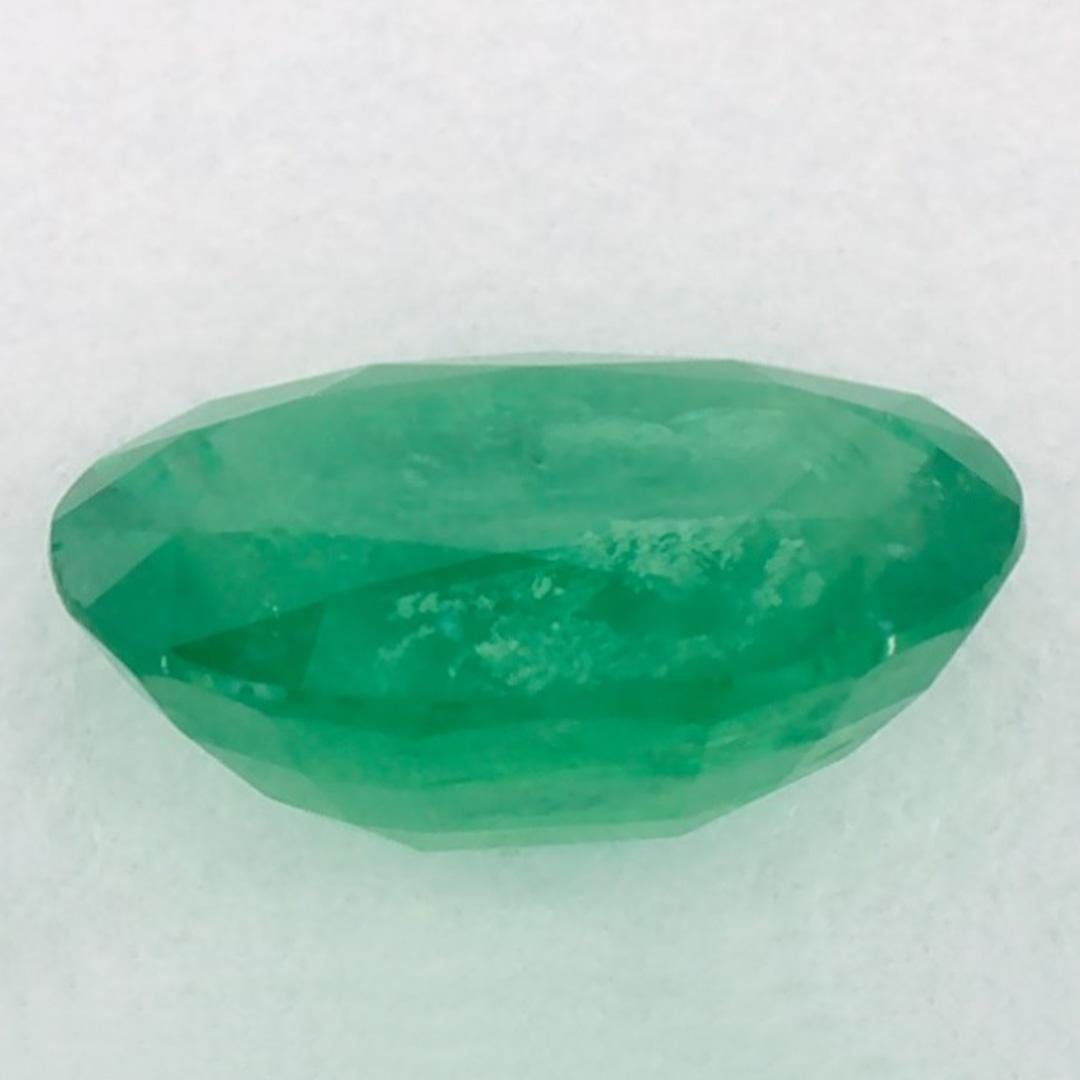 1.05 Karat Smaragd Oval Loser Edelstein im Zustand „Neu“ im Angebot in Fort Lee, NJ
