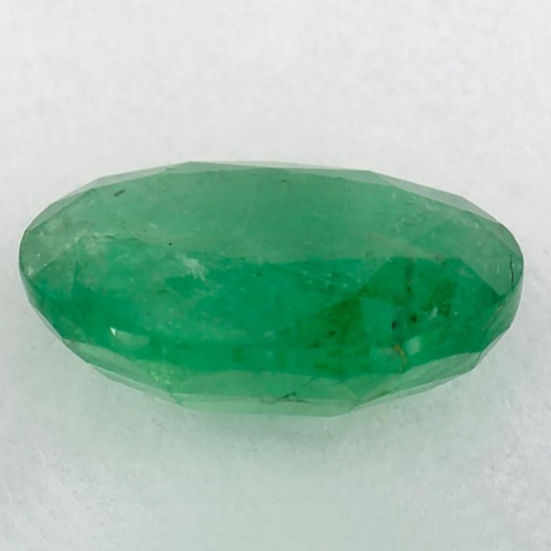 1.05 Karat Smaragd Oval Loser Edelstein im Zustand „Neu“ im Angebot in Fort Lee, NJ