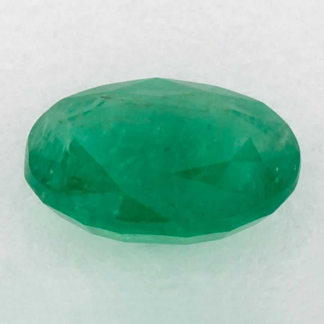 1.05 Karat Smaragd Oval Loser Edelstein im Zustand „Neu“ im Angebot in Fort Lee, NJ