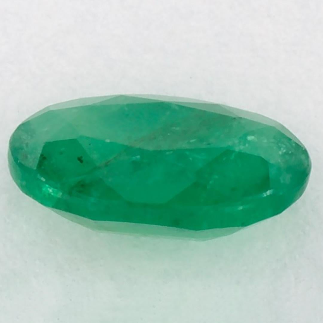 1.05 Karat Smaragd Oval Loser Edelstein im Zustand „Neu“ im Angebot in Fort Lee, NJ