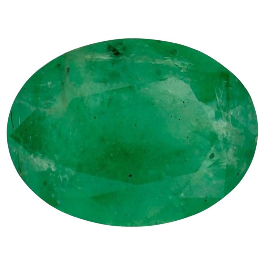 1.05 Ct Emerald Oval Loose Gemstone (pierre précieuse en vrac)