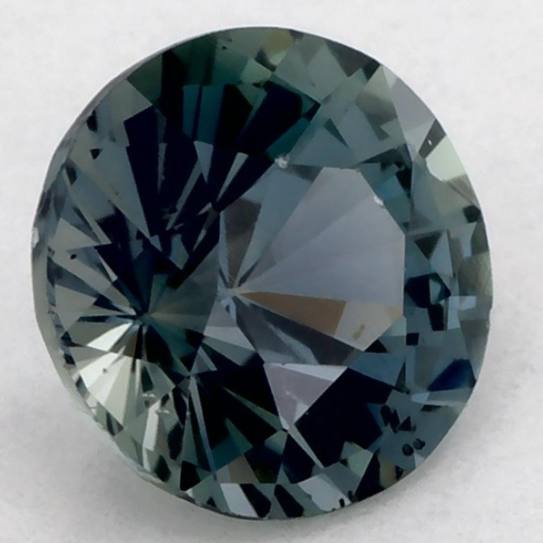 Taglio rotondo 1.05 carati di zaffiro verde rotondo sfuso in vendita