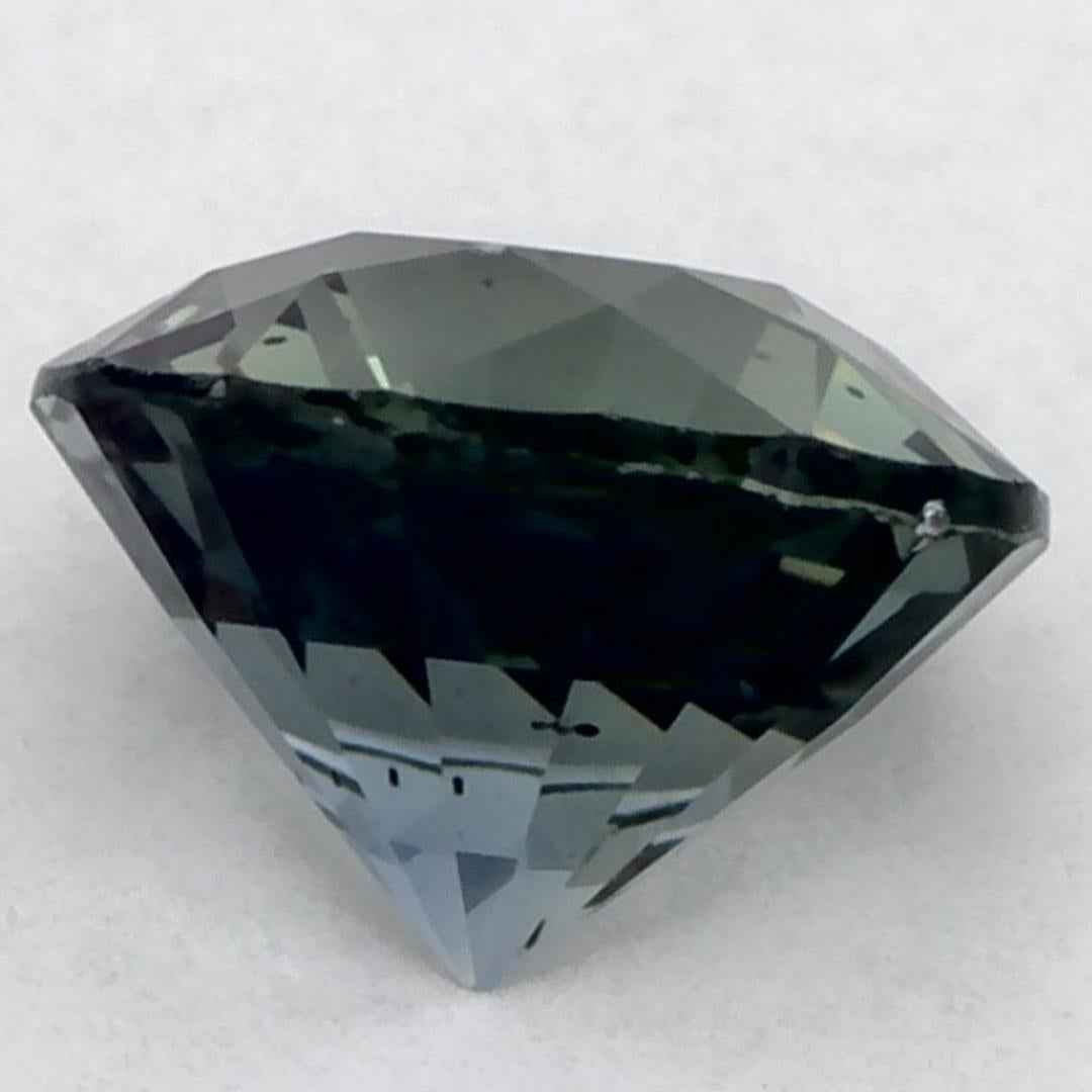 1.05 carati di zaffiro verde rotondo sfuso In condizioni Nuovo in vendita a Fort Lee, NJ