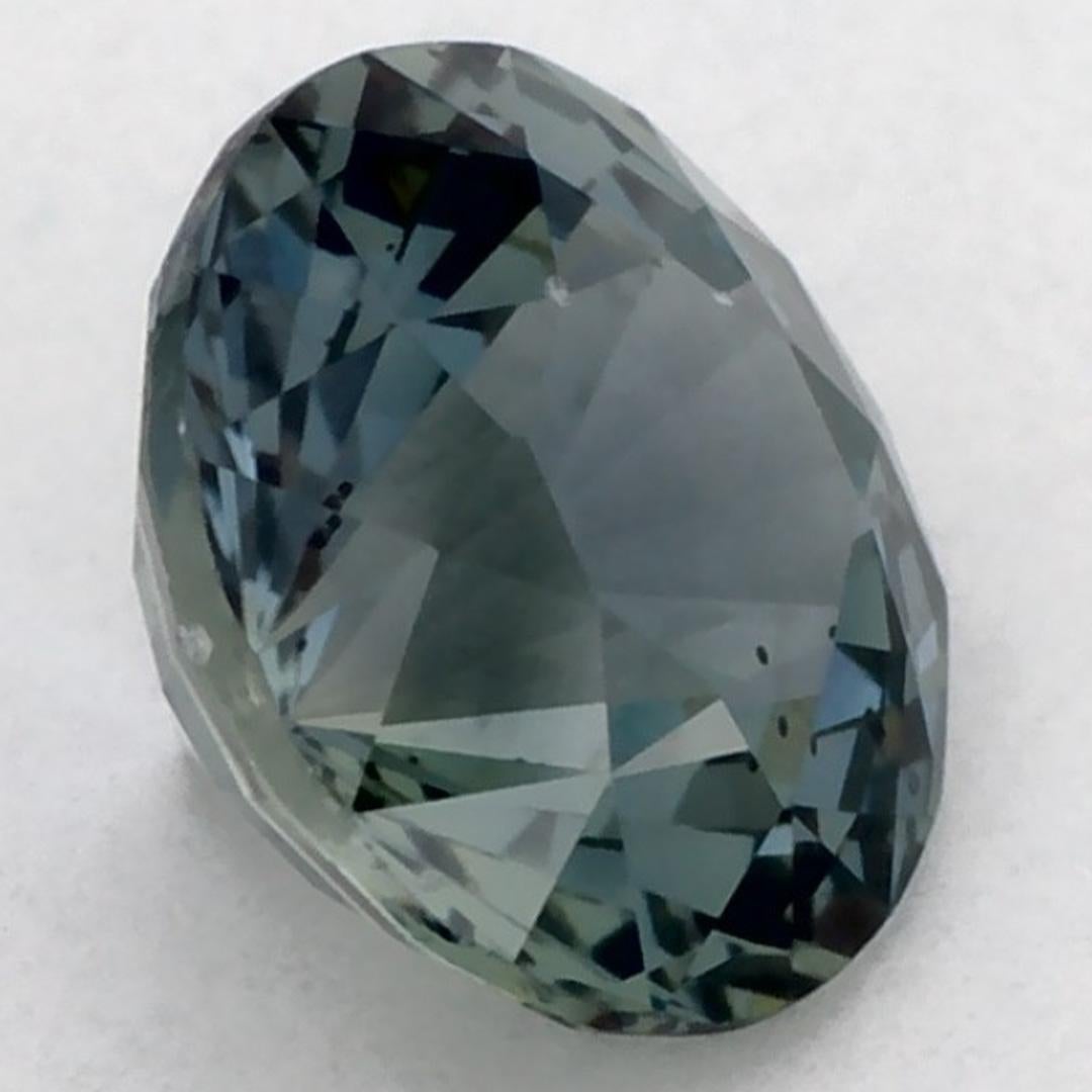 1.05 carati di zaffiro verde rotondo sfuso in vendita 2