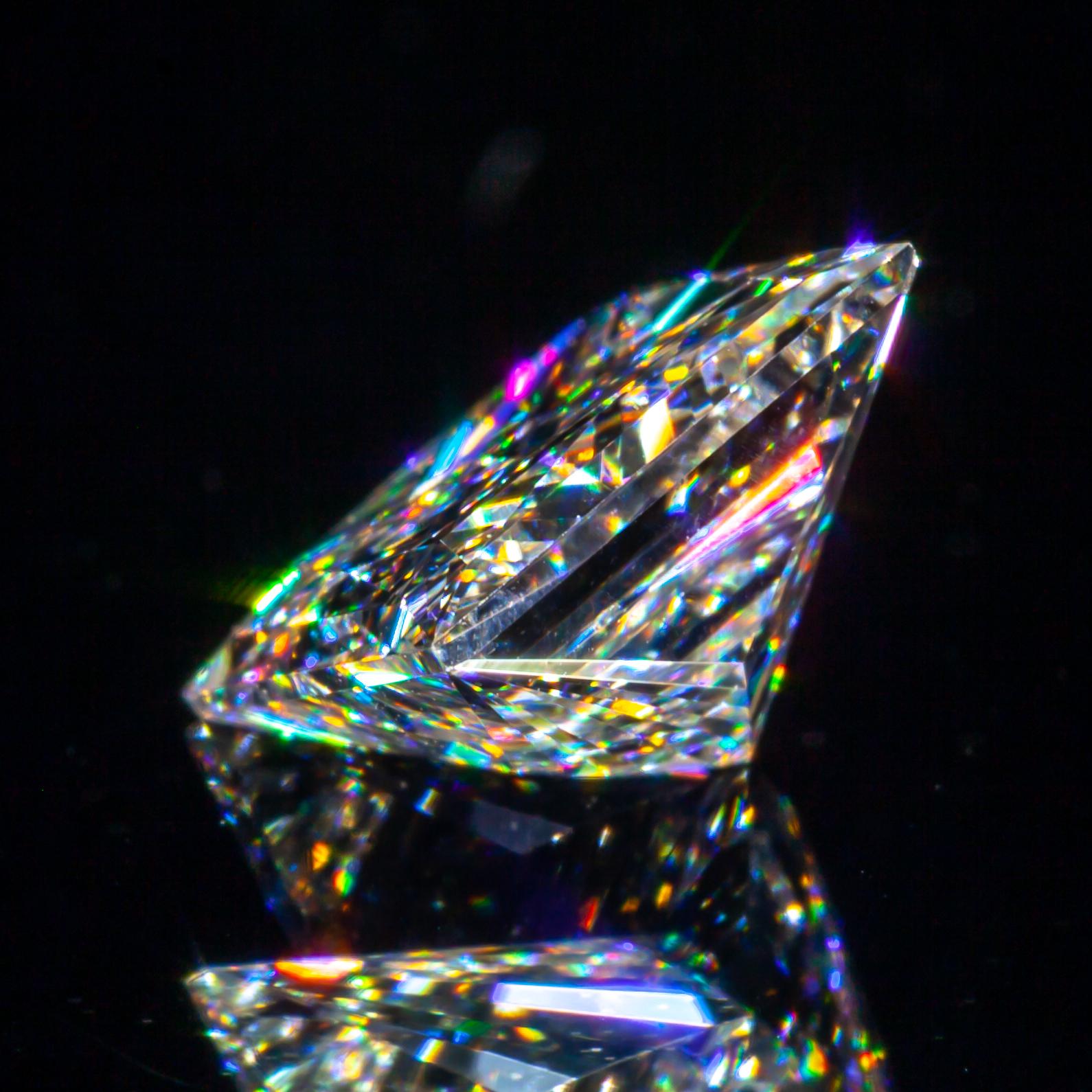 Taille princesse Diamant princesse rectangulaire modifié brillant 1,05 carat non serti H/VS2, certifié GIA en vente