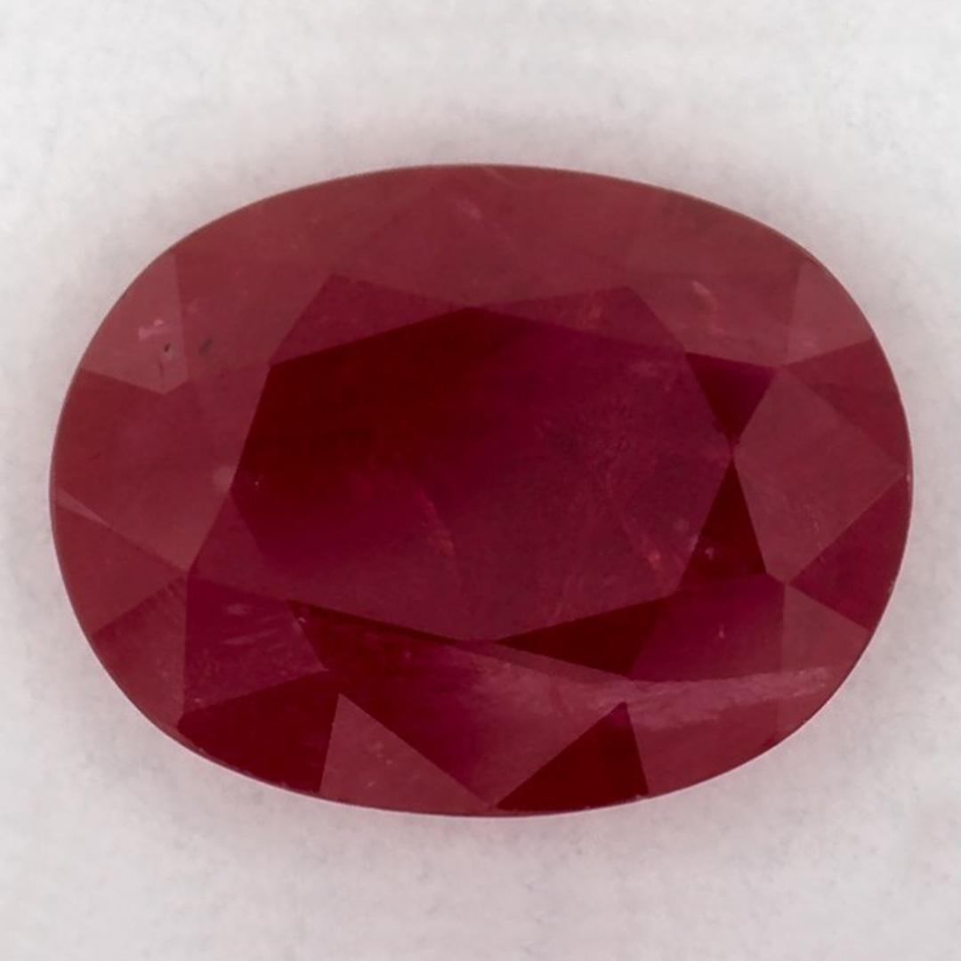 Oval Cut 1.05 Ct Ruby Oval Loose Gemstone For Sale
