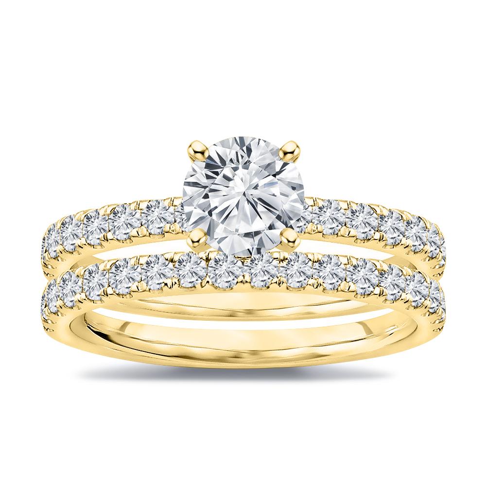 For Sale:  1.05 ct. tw. Round Diamond Wedding Engagement Set 2