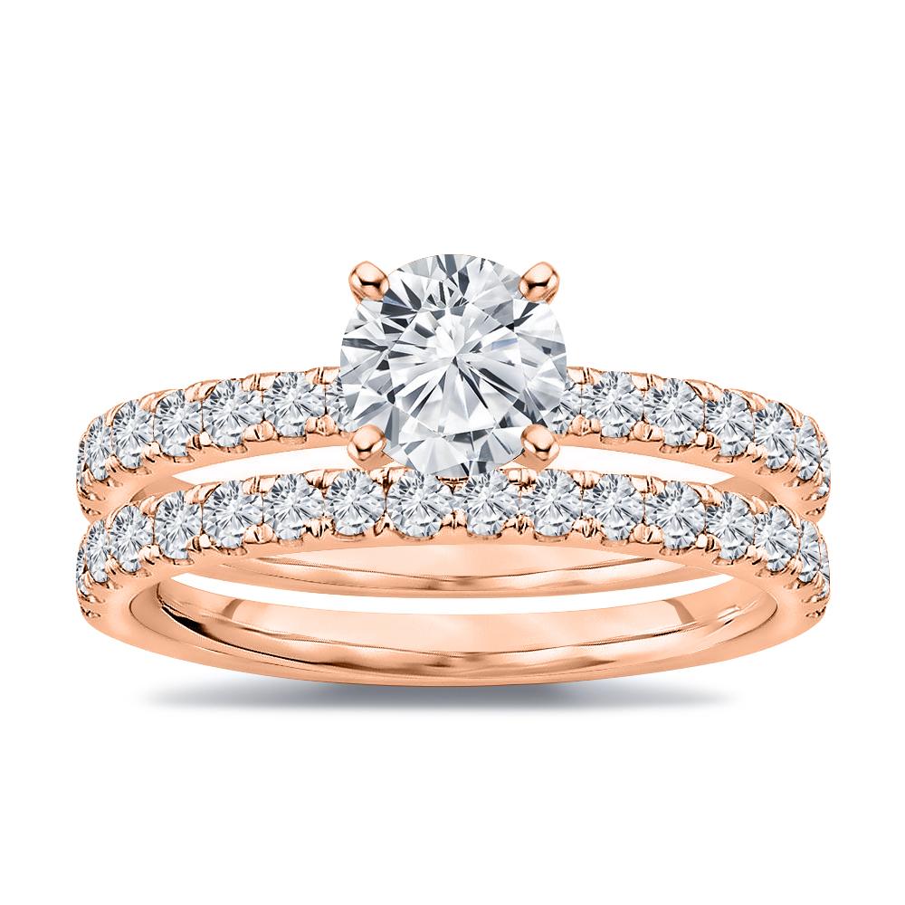 For Sale:  1.05 ct. tw. Round Diamond Wedding Engagement Set 3