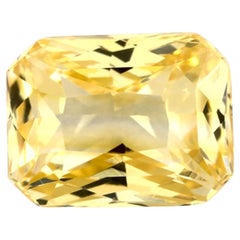 1.05 Ct Yellow Sapphire Radiant Loose Gemstone