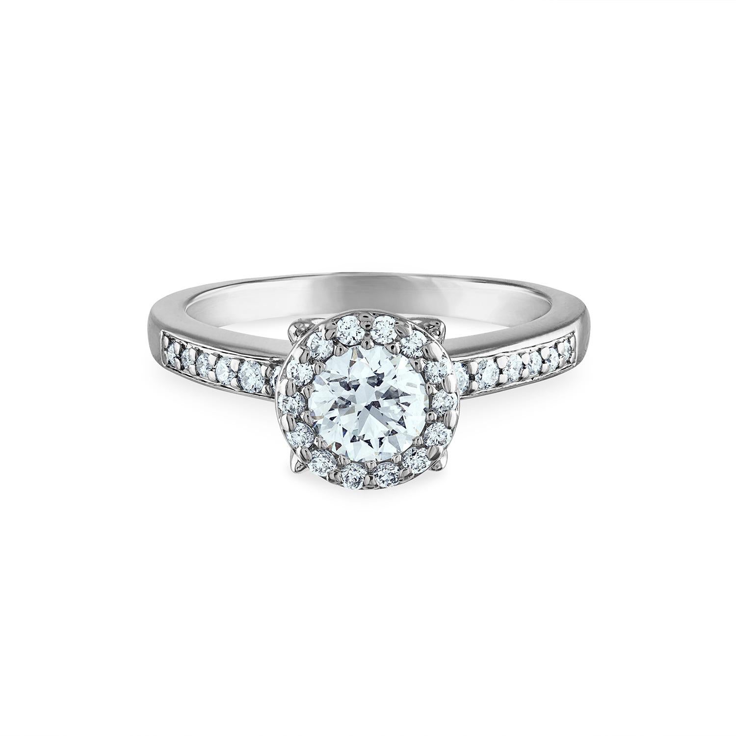 diamond halo engagement rings