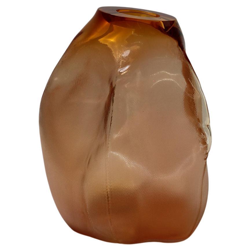 105 Ltr Forms, Aurora Yellowish, Handmade Glass Objects for Studio