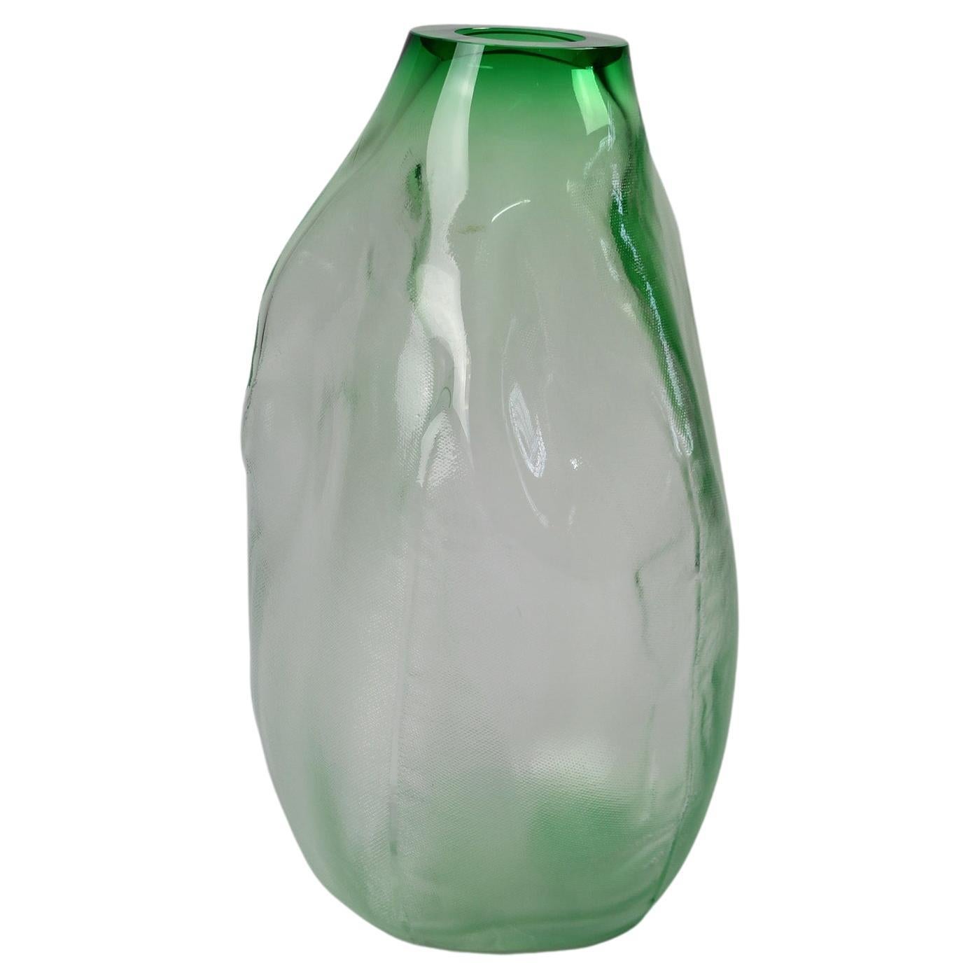 105 Ltr Forms, Beryl Green, Handmade Glass Object by Vogel Studio For Sale