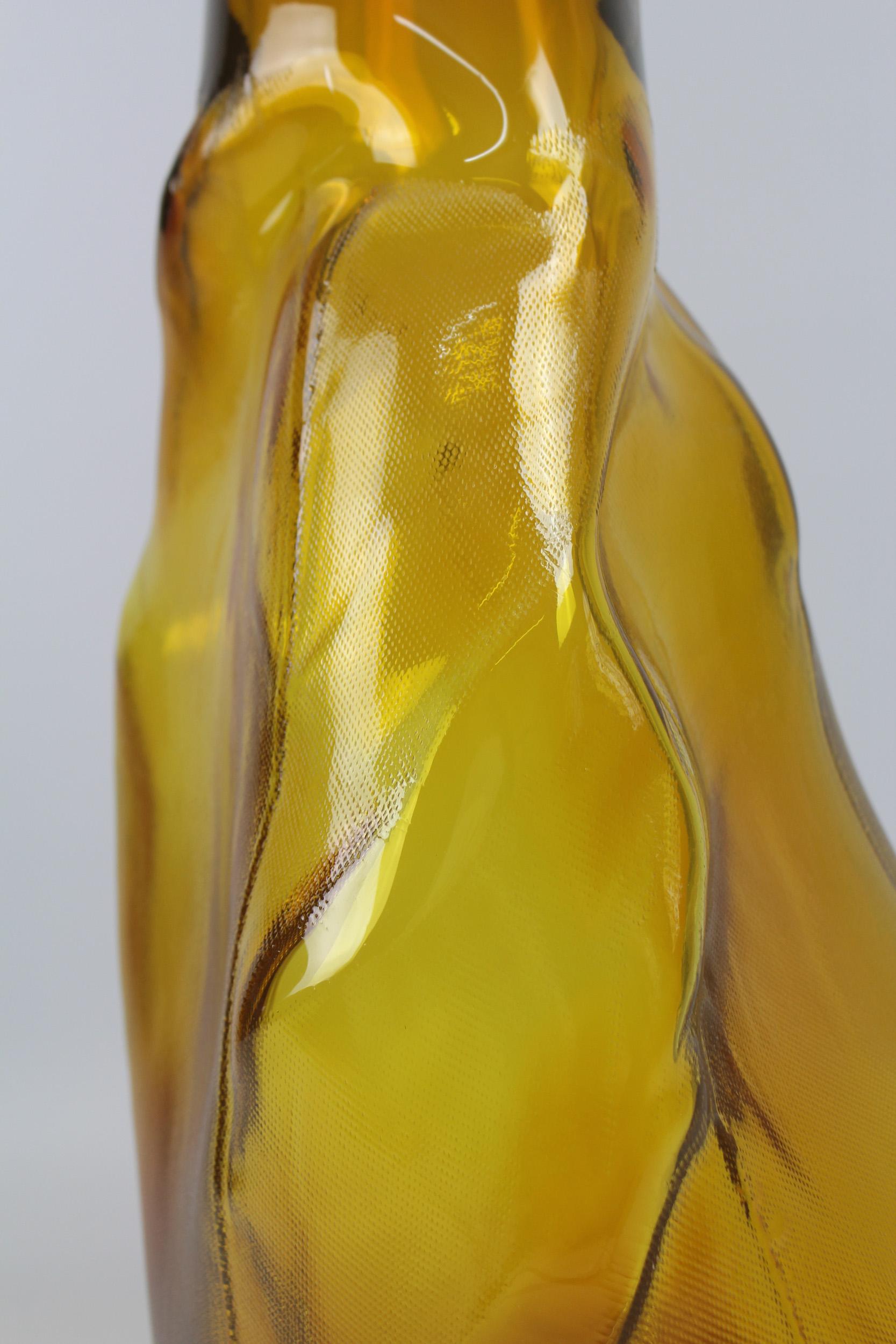 105 Ltr Forms, Brilliant Gold, Handmade Glass Object by Vogel Studio For Sale 1