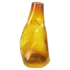 105 Ltr Forms, Brilliant Gold, Handmade Glass Object by Vogel Studio