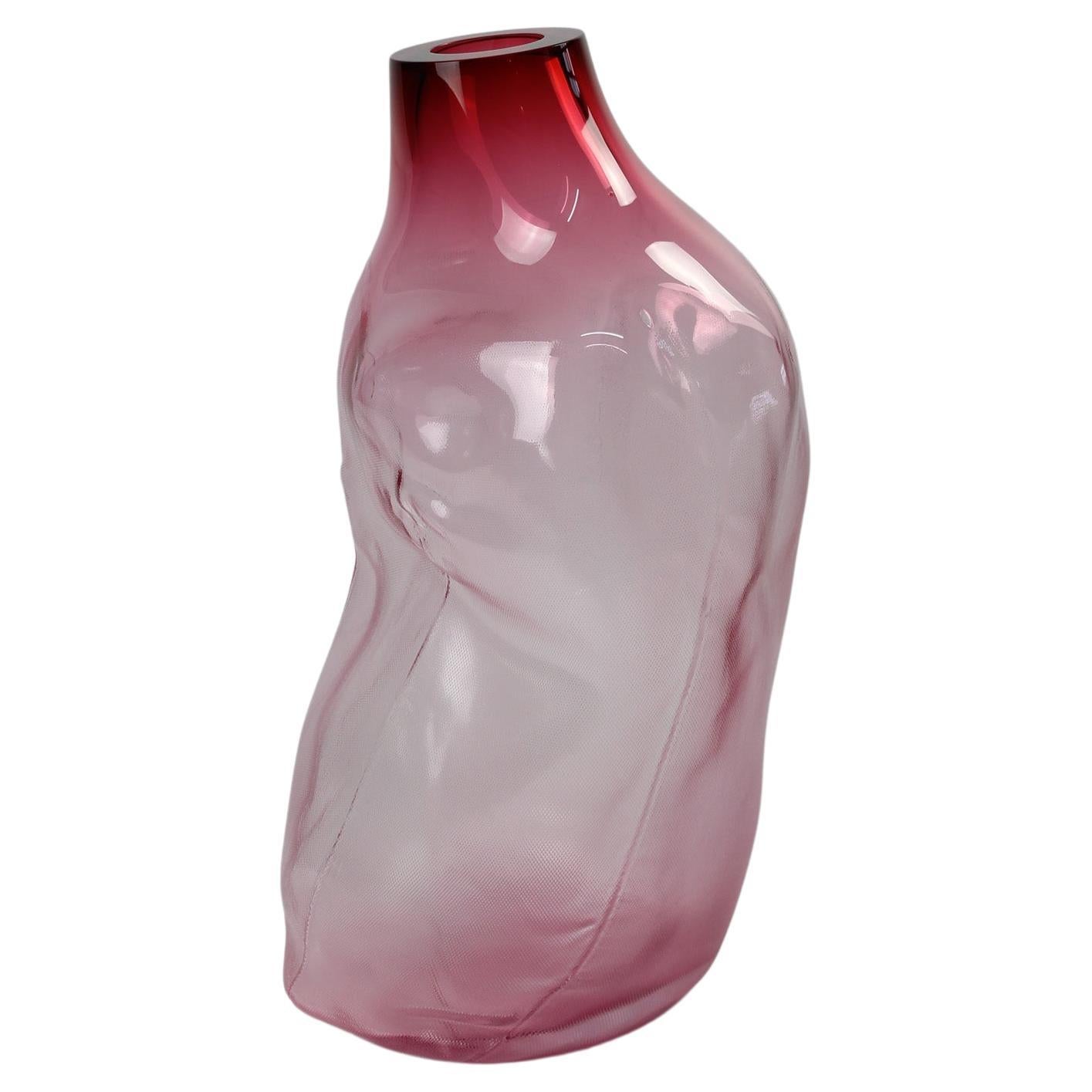 105 Ltr Forms, Fuchsia, Handmade Glass Object by Vogel Studio For Sale