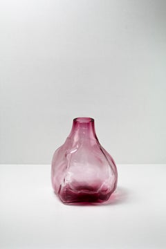 105 Ltr Forms, Fuchsia, Handmade Glass Object by Vogel Studio