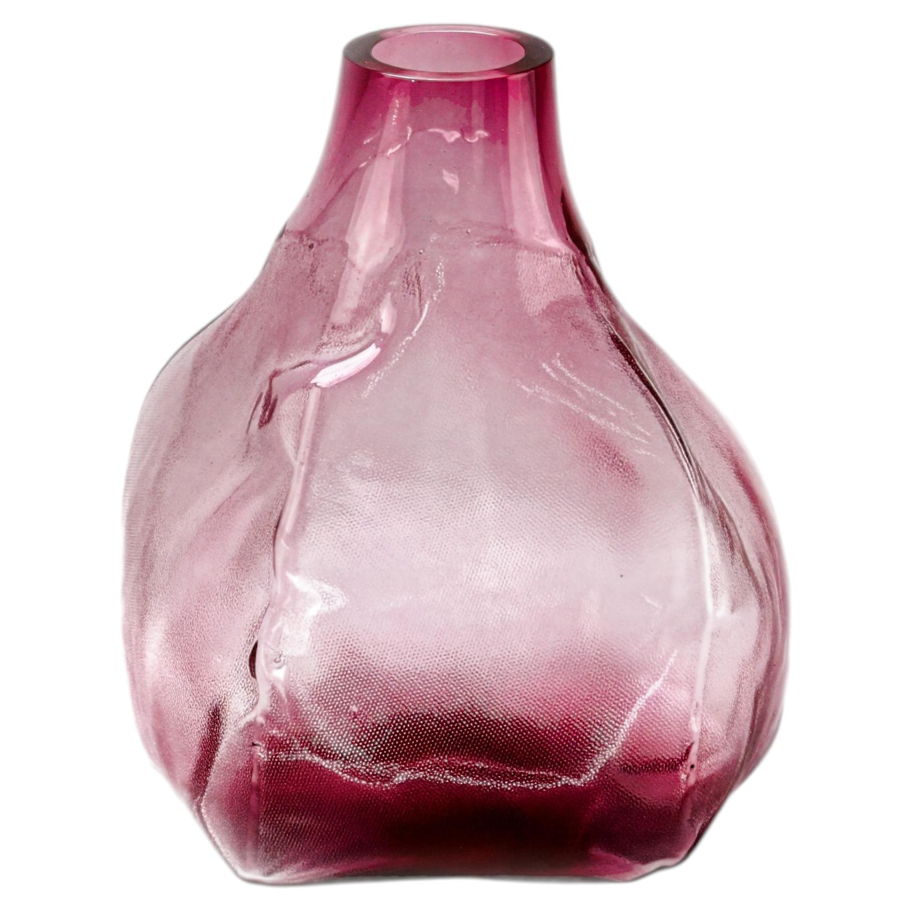 105 Forme da litro, fucsia, oggetto in vetro fatto a mano da Object Studio A