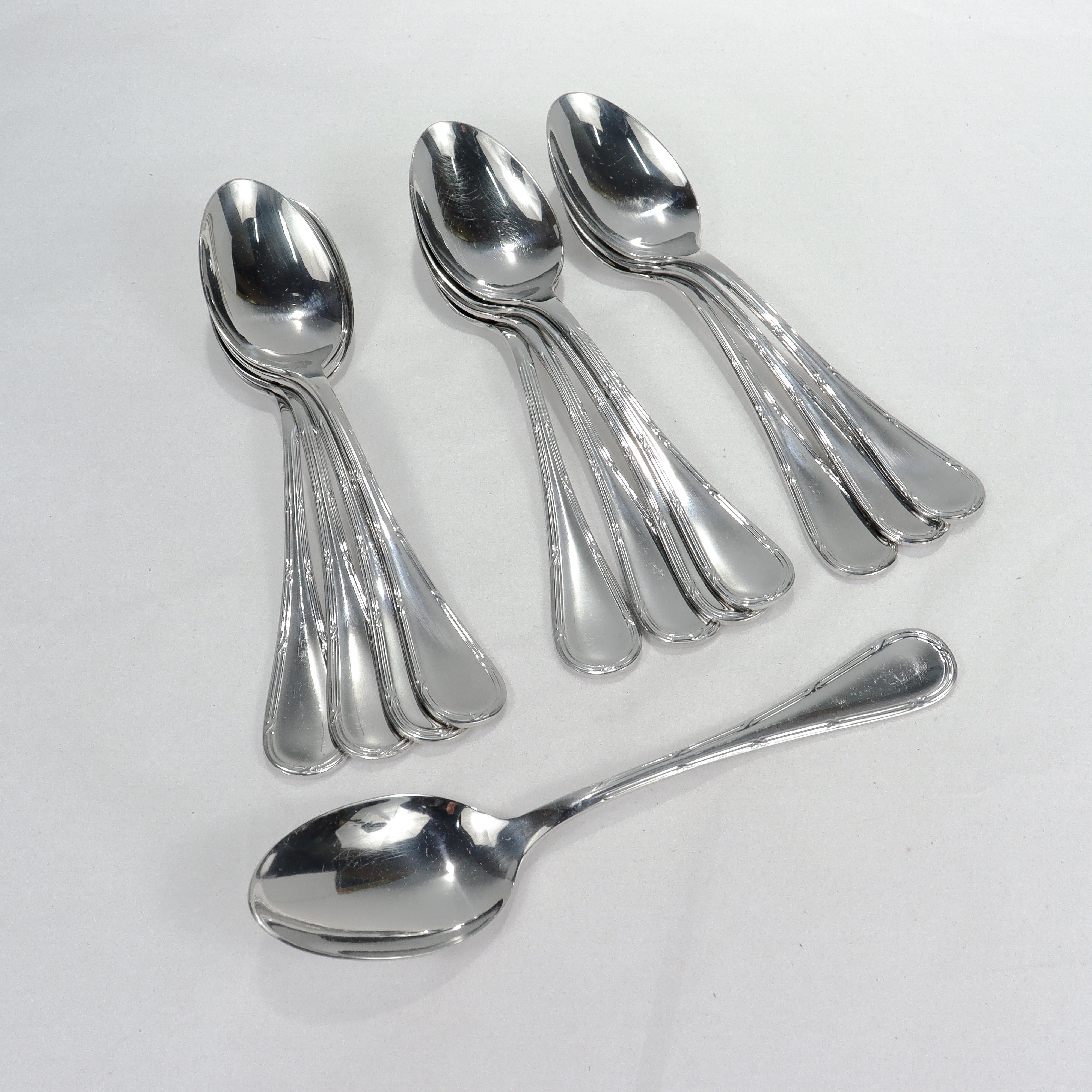 105 Piece Christofle Pastorale Stainless Steel Dinner Flatware Service for 12 1