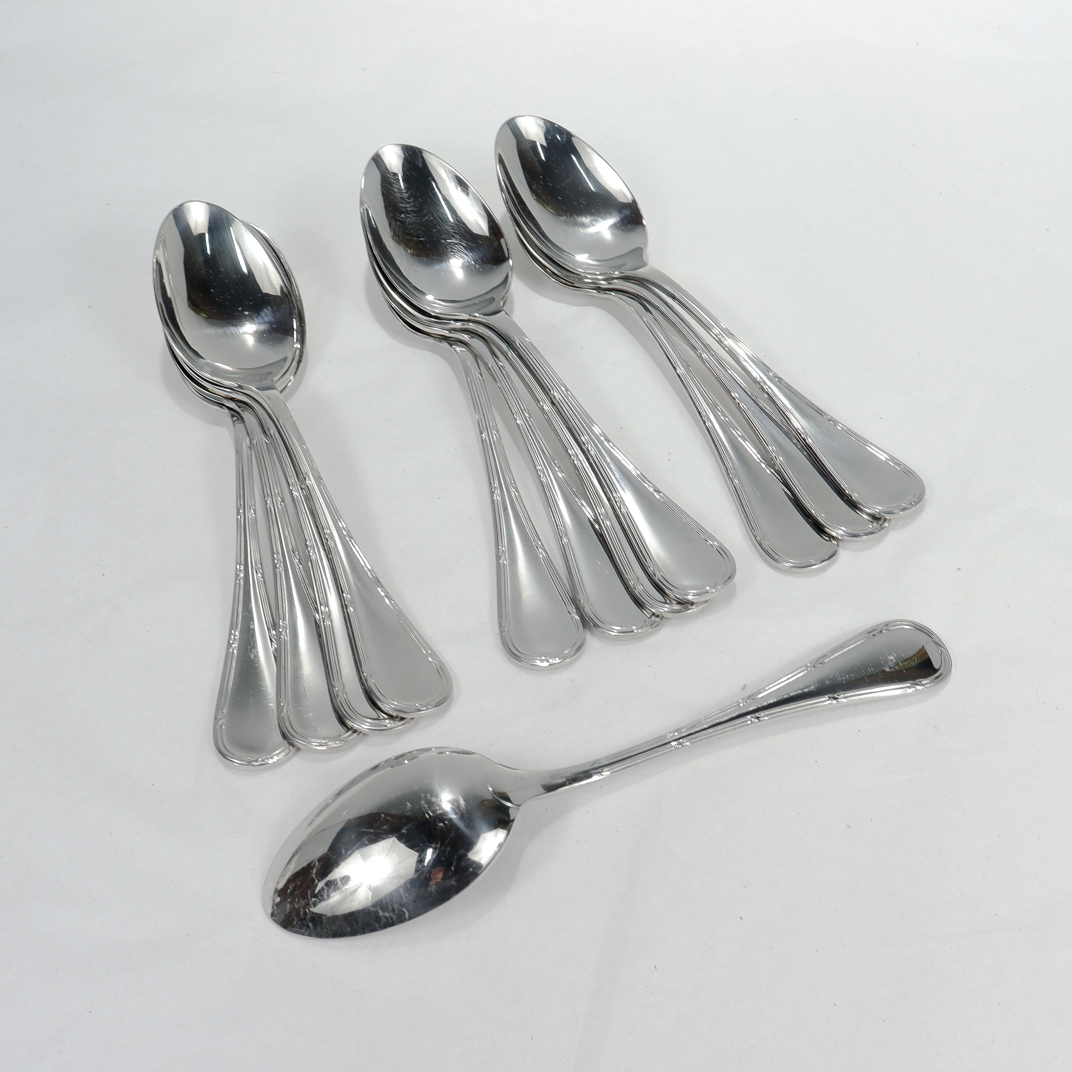 105 Piece Christofle Pastorale Stainless Steel Dinner Flatware Service for 12 2