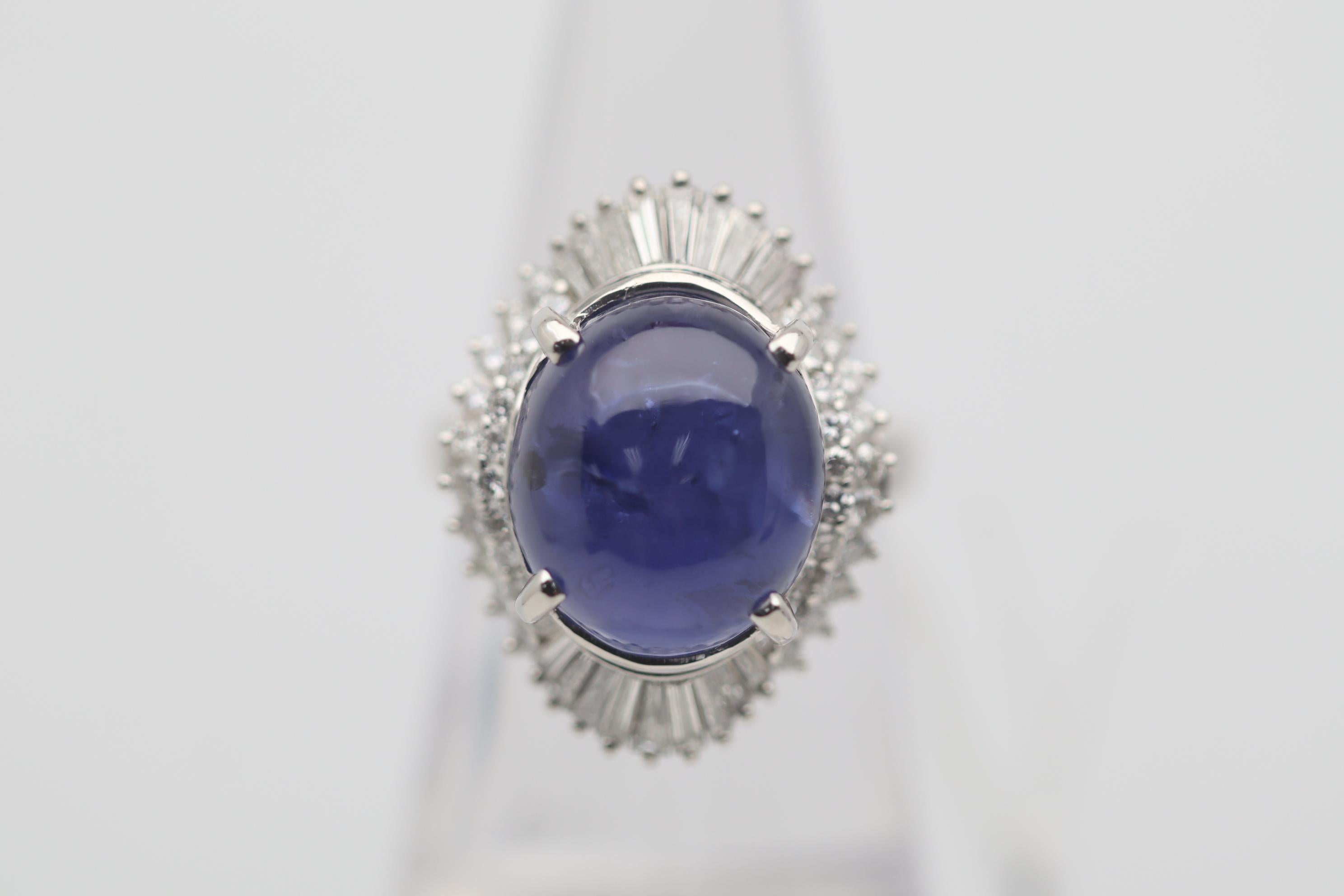 A fine and rare sapphire exhibiting two phenomena, color-change and asterism (star-effect)! The 10.50 carat sapphire has a classic even blue color in white light and changes to a rich purple color under candle light or yellow light. Adding to that,