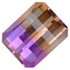 10.50 Carat Loose Bi Color Ametrine Stone Pixel Cut Natural Brazilian Gemstone