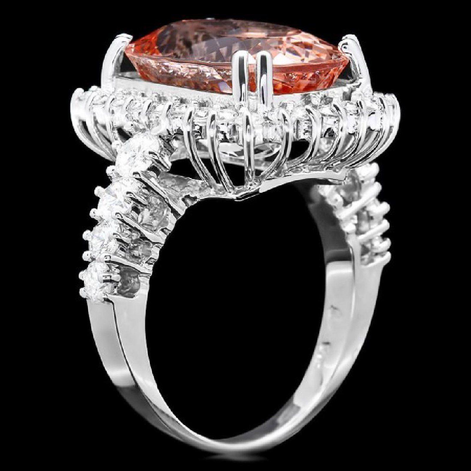 10,50 Quilates Impresionante Anillo de Morganita Natural y Diamante en Oro Blanco Macizo de 14K

El peso total de la Morganita es Aprox. 9.20 Quilates

Medidas de la Morganita: Aprox. 16.00 x 12.00mm

Tratamiento de la Morganita: