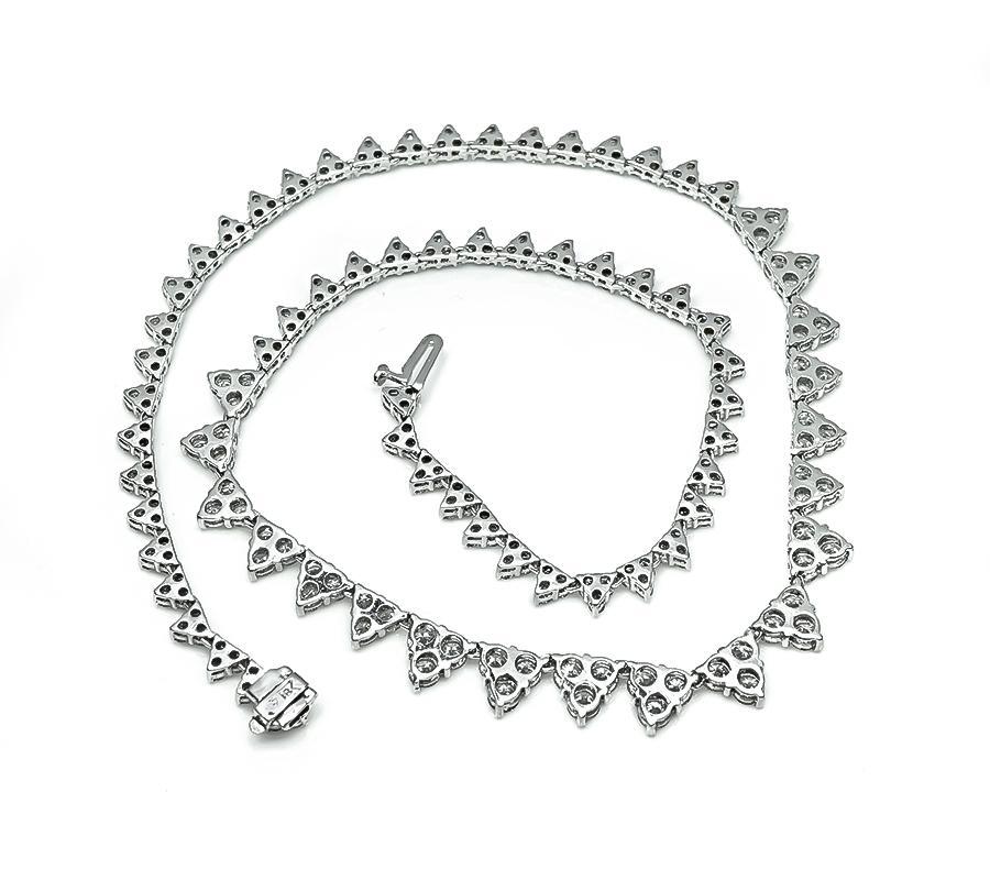 10.50ct Diamond Necklace In Good Condition For Sale In New York, NY